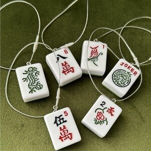 Mahjong Christmas ornaments